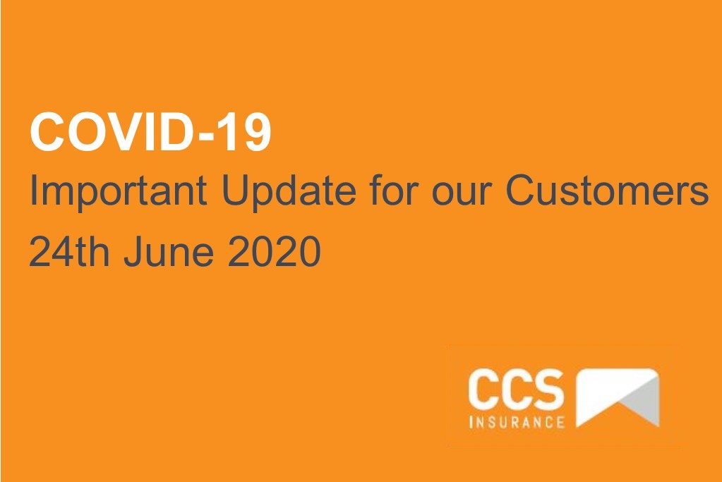 COVID-19 – Important Update for our customers – 24th June